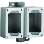 SWB SERIES - ALUMINUM FEED-THRU DOUBLE-GANG DEVICE BODY FOR USE WITHXCS/XS/XT COVER ASSEMBLIES - HUB SIZE 3/4 INCH
