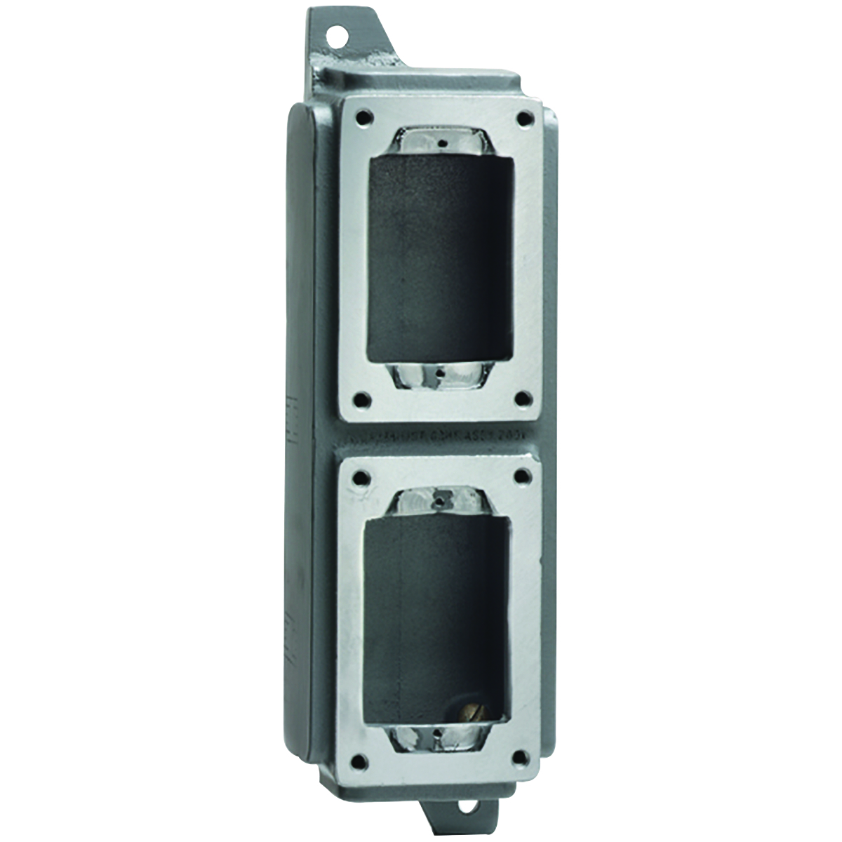 SWB-17 SWB 2-Gang Explosionproof Shallow Conduit Device Box, For Use With XCS/XS/XT Cover Assemblies, 1 in, Surface Mount, Aluminum, Gray