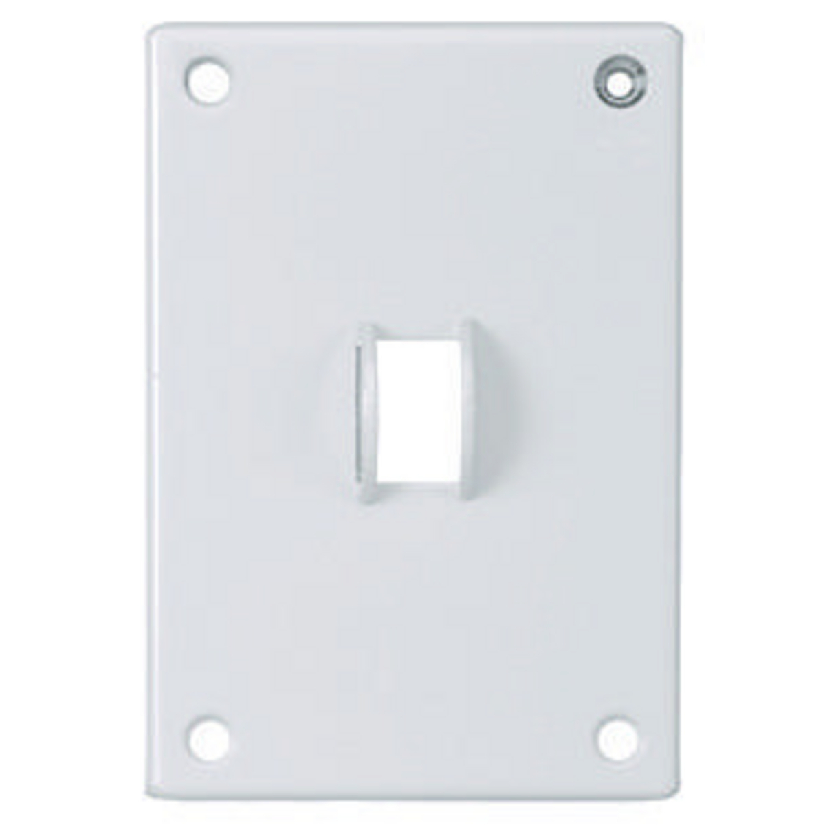SWP1 Oversized Standard Security Wall Plate, 1 Gangs, 3.77 in W x 5.52 in H, Steel, White