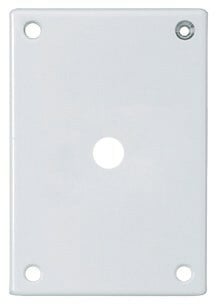 SWP12 Stamped Oversized Tamper-Resistant Security Wallplate, 1 Gangs, Steel, Box Mount