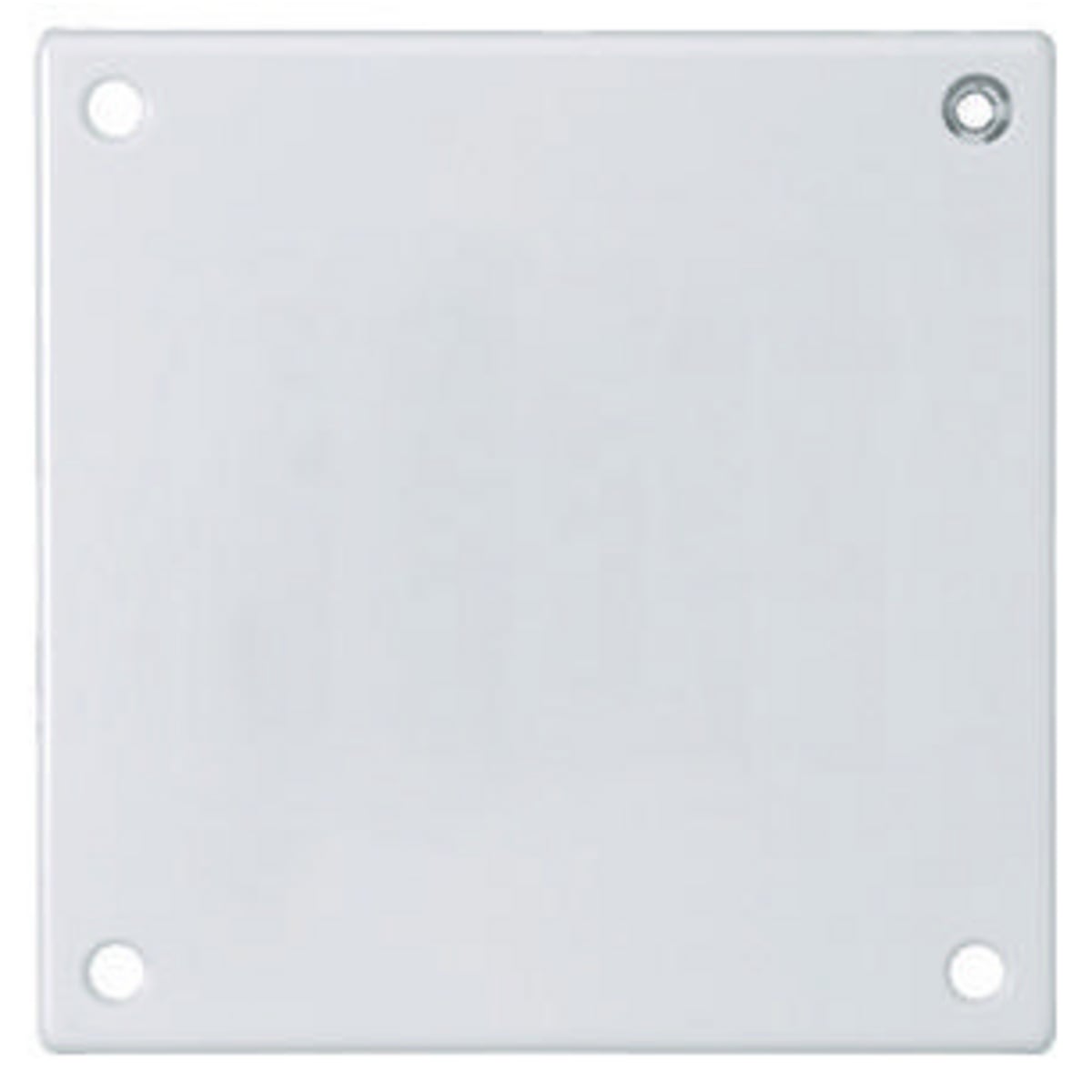 SWP23 Oversized Security Wall Plate, 2 Gangs, 5.52 in W x 5.52 in H, Steel, White