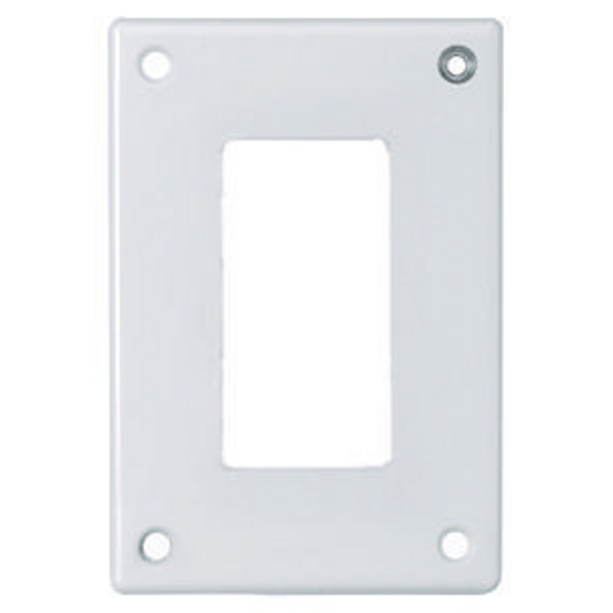 SWP26 Oversize Security Wall Plate, 1 Gangs, 3.77 in W x 5.52 in H, Steel, White
