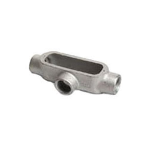 T100A Type T Conduit Outlet Body, 1 in Hub, 85 Form, 12 cu-in Capacity, Die Cast Copper Free Aluminum, Aluminum Enamel/Epoxy Powder Coated