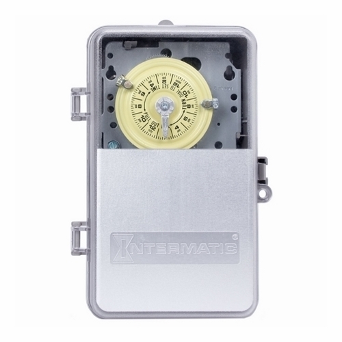 T101PCD82 T100 Electro Mechanical Timer Switch, 24 hr Setting, 125 V AC, 5 hp, 1NO 1 Form A SPST Contact, 1 Poles