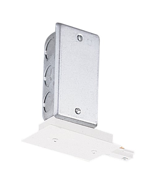 T121 WH T121 End Feed Connector, 3-7/8 in L x 2-5/8 in W