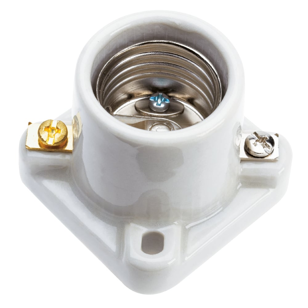 19062 Medium Base Lampholder, White