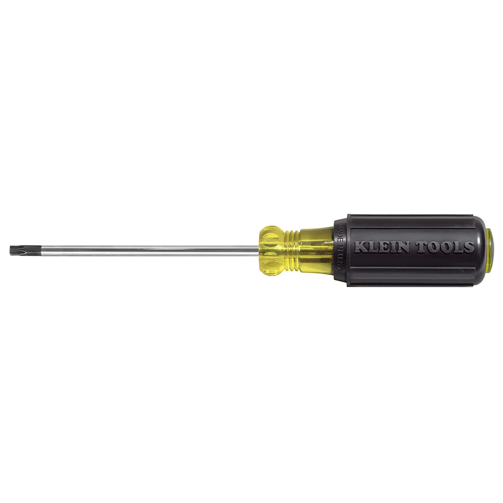 19542 Torx Screwdriver, T15 Torx Point, Steel Shank, 8.313 in OAL, Acetate Handle, Polished Chrome, ANSI/ASME Specified