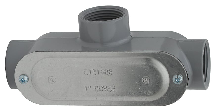 T250CG Type T Conduit Body With Cover and Neoprene Gasket, 2-1/2 in Hub, Die Cast Copper Free Aluminum
