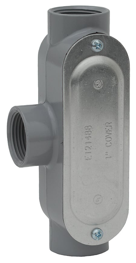 T50CG Type T Conduit Body With Cover and Neoprene Gasket, 1/2 in Hub, Die Cast Copper Free Aluminum