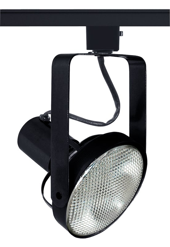 T690 BL Line Voltage Track Head, Incandescent Lamp, 120 V AC, Front Lamping Gimbal Head, 4-1/2 in Max Extension