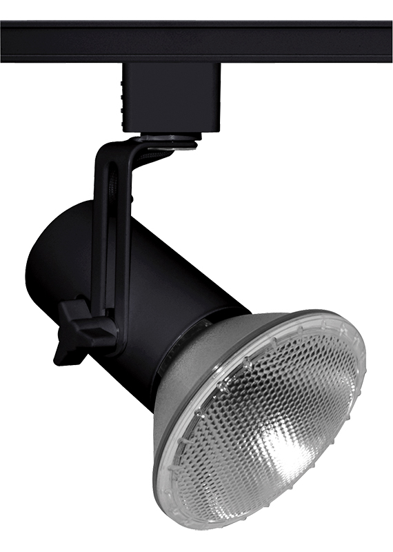 T691 BL Line Voltage Track Head, Incandescent Lamp, 120 V AC, Mini Swivel Universal Head, 2-7/8 in Maximum Extension