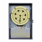 The T7000B Series Electromechanical Time Switches are designed for industrial, commercial and residential applications with 7-Day ON/OFF programming and 4PST and 4 pole (2NO/2NC) switching. They 7-Day timers feature separate clock motor terminals for switching loads not on-line voltage. Your preset schedules remain protected during power loss with a minimum of 16 hours carryover. The carryover automatically rewinds once power is returned.