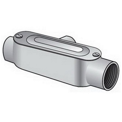 T75ACG Type T Conduit Outlet Body With Cover and Gasket, 3/4 in Hub, 7.1 cu-in Capacity, Die Cast Copper Free Aluminum, Aluminum Enamel/Epoxy Powder Coated