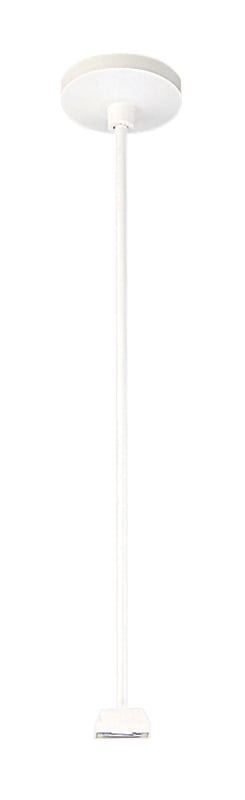 T91 12IN BL Rigid Ceiling Pendant Stem Kit, For Use With Trac-Master One/Two Circuit System, Polycarbonate, Black