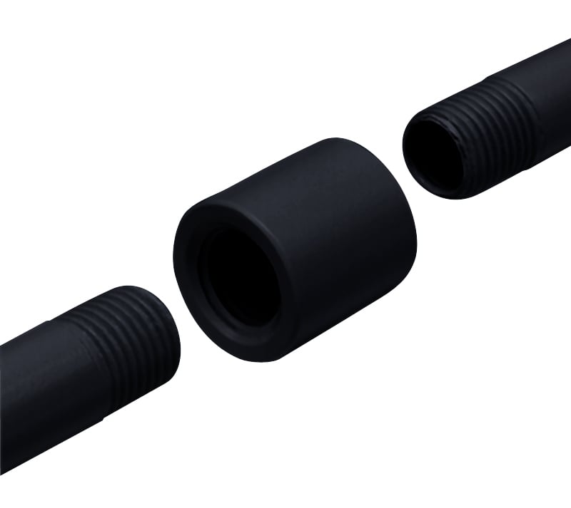 T96 SL Pendant Stem Coupling, For Use With Trac-Master One/Two-Circuit System and Trac Tube System, 10-1/8 in W, Silver