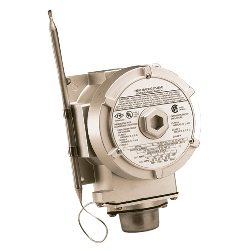T9EC Line/Ambient Sensing Double Throw Thermostat, 6.56 in H x 4-1/2 in W x 4 in D Outside, 22 A, 1 Pole
