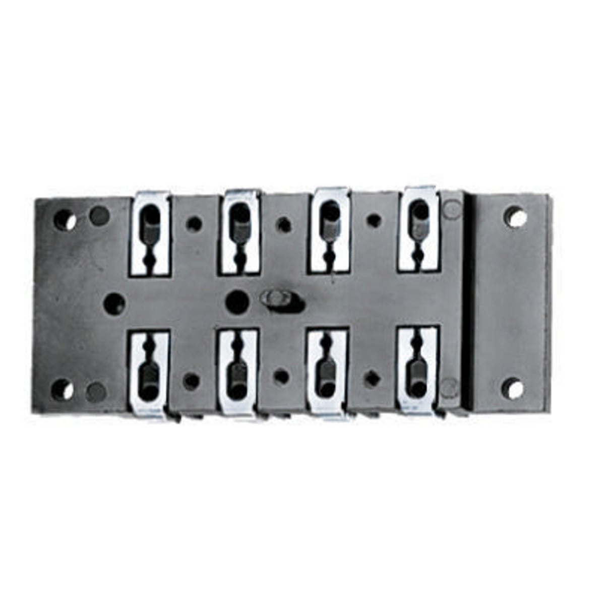 TB2 PBS 1-Phase Non-Metallic Pilot Duty Standard Terminal Board, For Use With PG2, PG6, MS2 Insert Switch, 250 V AC, -40 to 75 deg C Without Impact, Surface Mount, Screw Terminal, Black