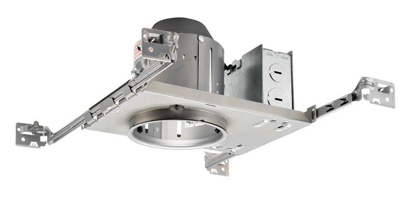 TC1 TC Series Miniature Universal Recessed Lighting Housing, Incandescent Lamp, Non-IC Insulation, 120 V AC, 4-1/2 in Ceiling Opening, Steel Housing