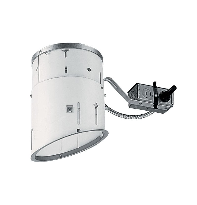 TC926R Sloped Standard TC Remodel Housing, Incandescent Lamp, Non-IC Insulation, 120 V AC, 6-1/2 x 6-7/8 in Ceiling Opening, Galvanized Steel Housing