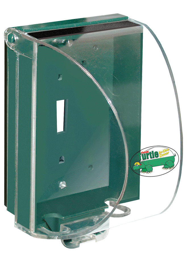 TCVG Turtle In-Use Weatherproof Cover, 3-5/8 in L x 5-1/2 in W x 3-1/2 in D, ABS