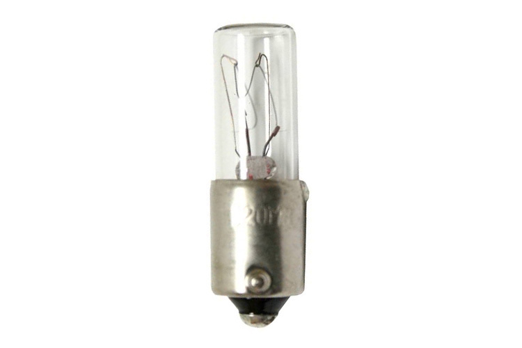 TEL/120PSB-UNIT-120 Sub-Miniature Pin/Plug-In Automotive Lamp, 3 W, TS5 Lamp Base Incandescent Lamp, T2 Shape