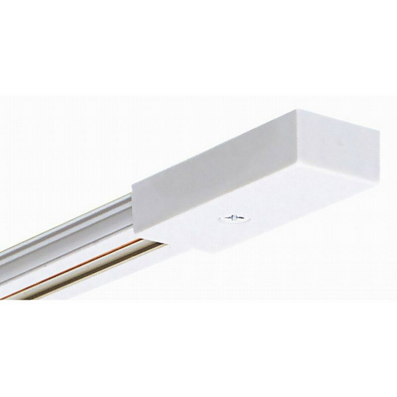 TLV 8FT WH Low Voltage Miniature Trac System, 8 ft L x 3/4 in W x 3/8 in D, Extruded ABS/Polycarbonate
