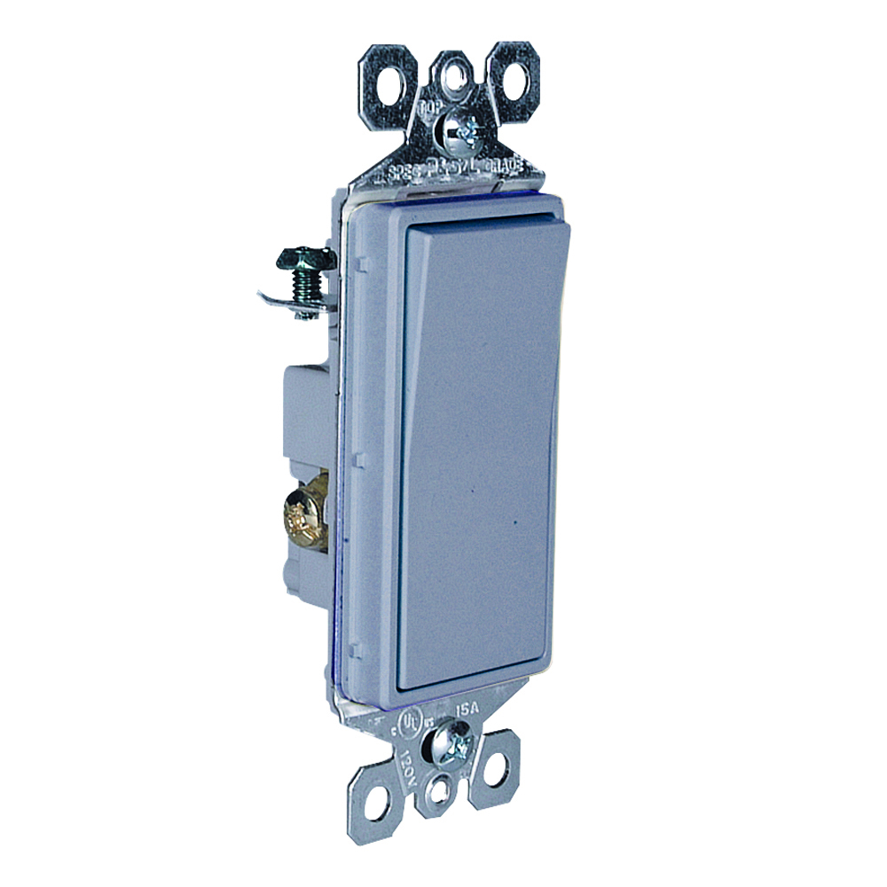 TM873GRY radiant 15 Amp 3-Way Switch, Gray