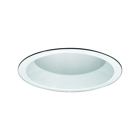 6 in, Open, reflector trim, White, Compatibility: Max 26 W or 32 W vertical triple tube lamp.