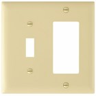 Trademaster Plate 2gang 1toggle 1 Decorator Ivory