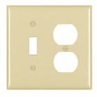 Trademaster Plate 2gang 1toggle 1duplex Ivory