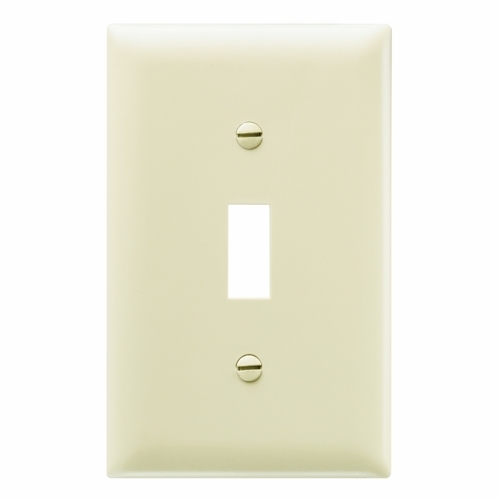 TP1I TradeMaster 1-Gang Nylon Wall Plate, 1 Toggle Switch Opening, Ivory