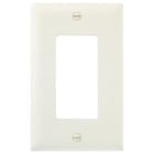 Trademaster Wall Plate, single gang,decorator plateis molded of rugged, practically indestructible self-extinguishing nylon. It is preferred for hospital, industrial, institutional, and other high-abuse applications. Available in Ivory, White, Brown, Gray, Black, Blue, Orange, Red, and Light Almond.