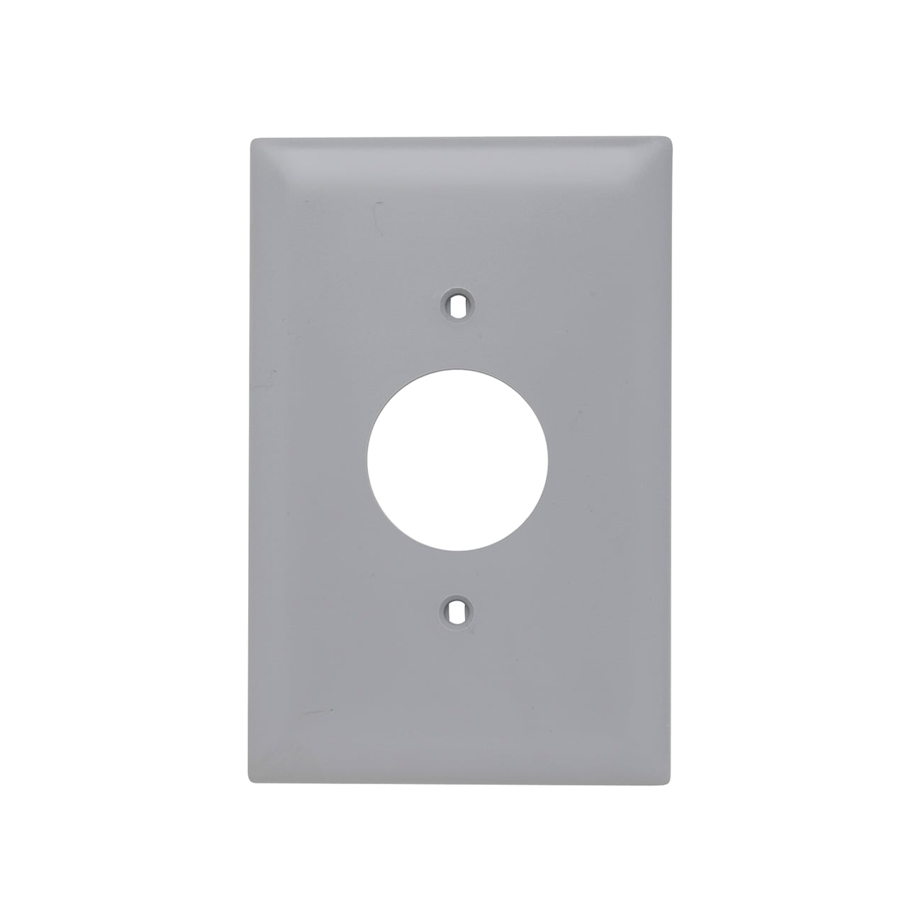 TPJ7GRY TradeMaster Jumbo 1-Gang Nylon Wall Plate, Single Receptacle Opening, Gray