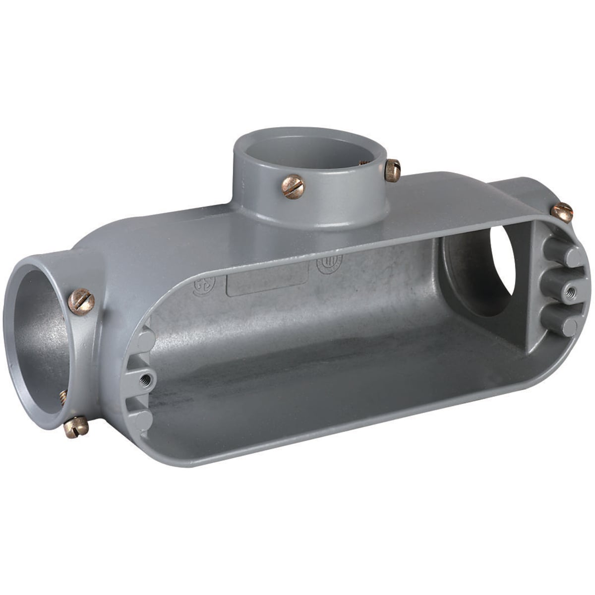 TWOT-5 TWO Type T Combination Conduit Body, 33 cu-in, Copper Free Aluminum, Electrostatic Powder Coated