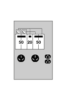 U002C 100 Amp, Surface, Unmetered, 50/50/20
