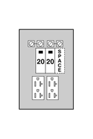 U011CTL010 Midwest GE Unmetered Power Outlet Panel, 120/240 V AC, 100 A, 1 Phase , 14 to 8 AWG, 14 to 1/0 AWG, 12 to 8 AWG, 12 to 1/0 AWG Wire, Surface Mount