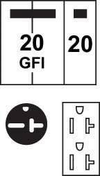 U036C033 Midwest GE 1-Head Unmetered Temporary Power Outlet, 120/240 V AC, 40 A, 1 Phase , 14 to 8 AWG, 14 to 2 AWG Wire, Surface Mount