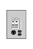 U040G Midwest GE Type RV Power Outlet Pedestal, 120/240 V AC, 70 A, 1 Phase, 14 to 8 AWG, 14 to 2 AWG, 12 to 8 AWG, 12 to 2 AWG, 14 to 10 AWG Wire, NEMA 3R Enclosure
