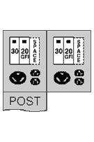 U041GB4 Midwest GE 2-Head Unmetered Power Pedestal, 120/240 V AC, 70 A, 1 Phase, 6 AWG to 350 kcmil Wire, NEMA 3R Enclosure