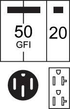 U055C033 Midwest GE Power Outlet Pedestal, 120/240 V AC, 70 A, 1 Phase, NEMA 3R Enclosure