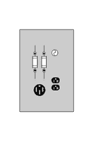U055F Midwest GE Unmetered Power Outlet, 120/240 VAC, 50 A, 1 Phase , 14 to 8 AWG, 12 to 8 AWG Wire, Surface Mount