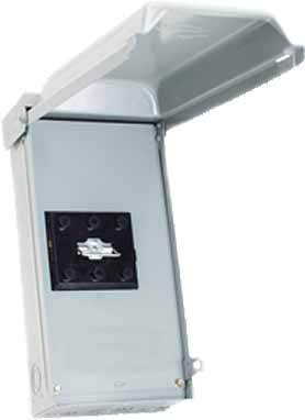 U0653P Midwest GE Non-Fused Pull-Out AC Disconnect Switch, 240 V AC, 60 A, 7-1/2 to 15 hp