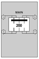 U280C1 200 Amp, Surface, Unmetered, 9x21
