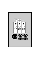 U412G Midwest GE Unmetered Power Outlet, 120/240 V AC, 70 A, 14 to 8 AWG, 14 to 1/0 AWG Wire, Surface Mount