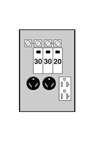 U611CTL010 Midwest GE Recreation Unmetered Power Outlet Panel, 120/240 V AC, 80 A, 1 Phase , 14 to 8 AWG, 14 to 1/0 AWG, 12 to 8 AWG, 12 to 1/0 AWG Wire, Surface Mount