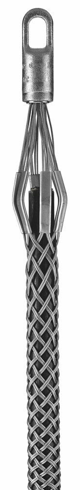 3301039 Standard Type K Non-Mounted Pulling Grip, 4.5 to 4.99 in Dia Cable, 58 in L Mesh, 1-7/8 in Dia Eye, 9600 lb Load, Galvanized Steel