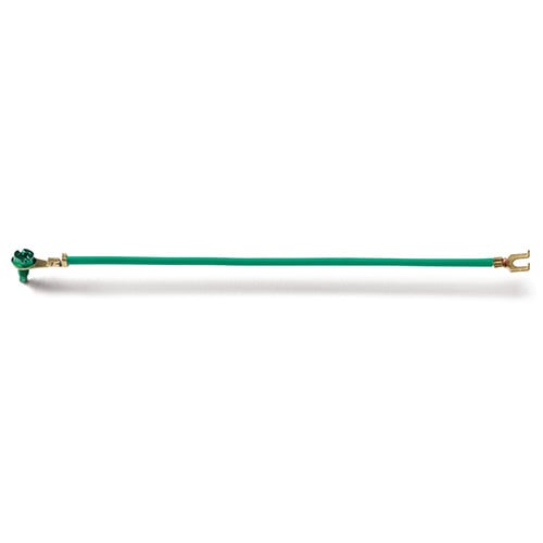 20003 Ground Bonding Pigtail, 14 AWG Insulated/Stranded Wire, 8 in L, Flange Spade/GSH Ground Screw Terminal