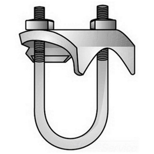 UBC-75G Type UBC Right Angle Conduit K-Clamp, 3/4 in, For Use With EMT/IMC/Rigid Metal Conduit, Malleable Iron, Hot Dip Galvanized