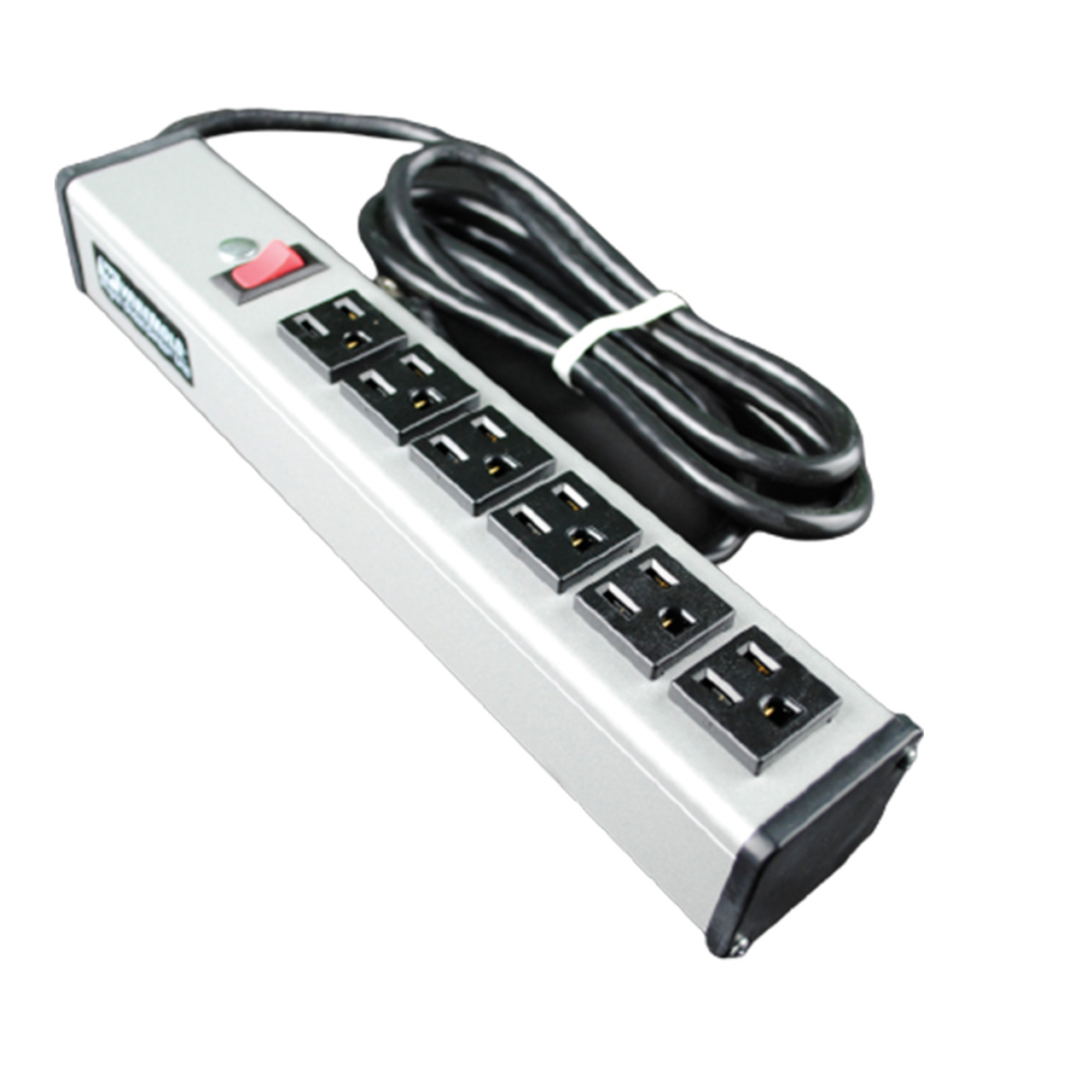 Compact Plug-In Outlet Center; Compact Plug-In Outlet Center; 6 Outlet, 6 ft, 15 Amp, 125 Volt, Gray