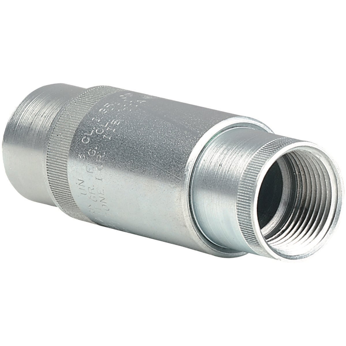 UNFL2 UNF Female Long Expansion Conduit Union, 3/4 in, Steel, Electro-Plated Zinc
